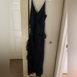 Abercrombie & Fitch Ruffle Black Dress